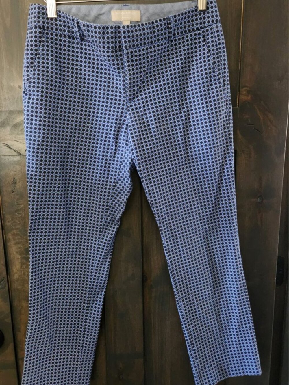 Banana Republic Factory Pants Women's 4 Printed Hampton Fit Cropped Ankle Pants